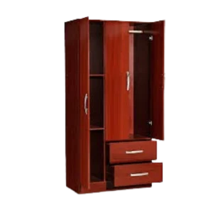 ROPERO 3 PUERTAS 2 GAVETAS CAOBA KENNEDY 819-0020