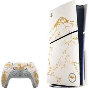 SONY PLAY STATION PS5 SLIM DISC EDITION 1TB Ghost Of Yotei Gold BUNDLE
