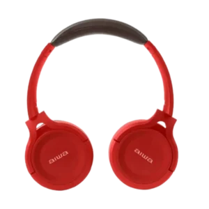 AIWA AUDIFONOS INALAMBRICOS ON-EAR FOLDABLE BLUETOOH 5.3 MICRÓFONO INCORPORADO AWK17R ROJO