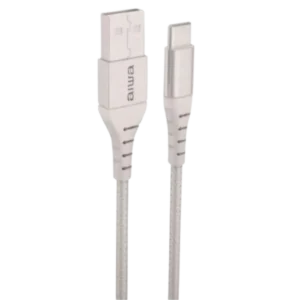AIWA CABLE CARGA RÁPIDA USB-A A USB-C VELOCIDAD 2.0 1.5M AWCCA54AC-B NEGRO