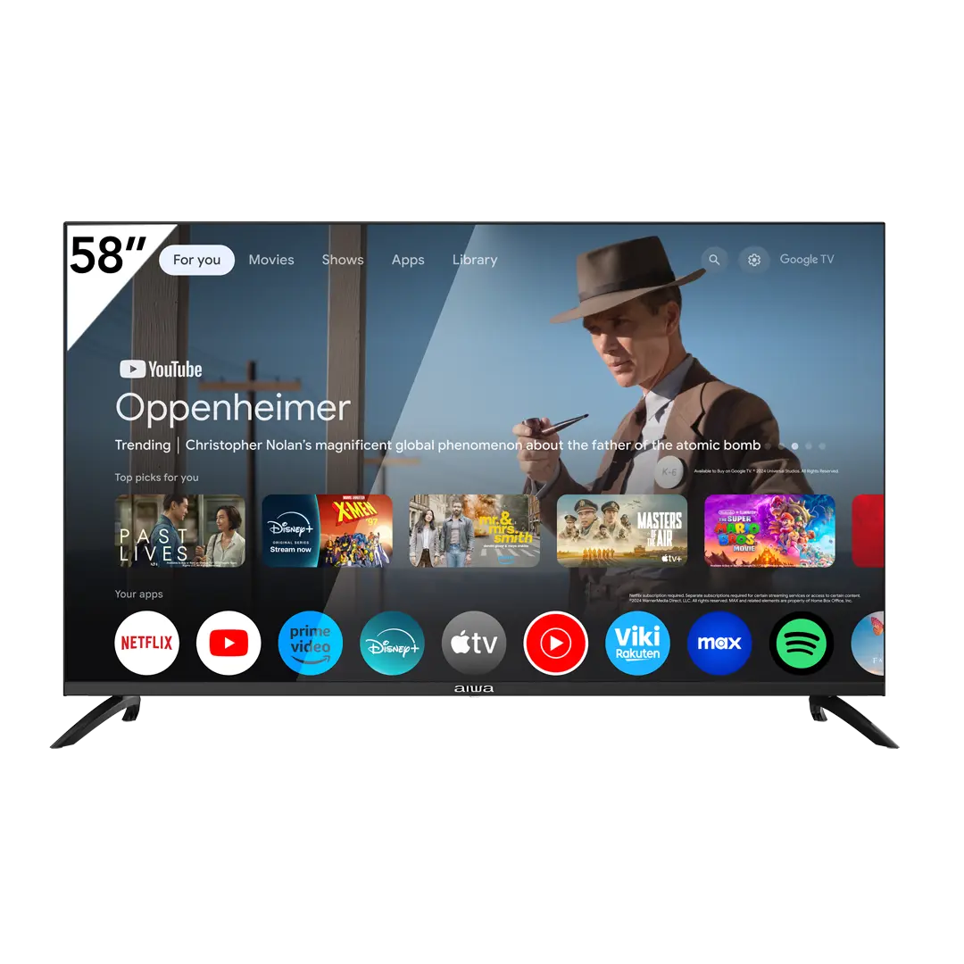 SMART TV AIWA 58'' AW58B2Q ULTRA HD 4K QLED GOOGLE TV