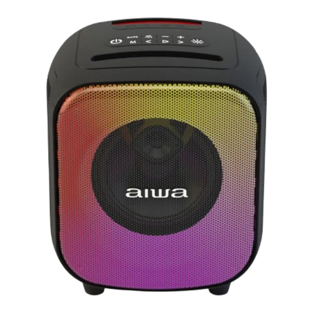 BOCINA PORTATIL AIWA AWAB81 BLUETOOTH 40W RMS LUCES LED TWS