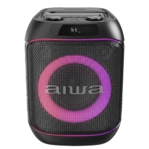 BOCINA PORTATIL AIWA AWPOC805 BLUETOOTH 600W PMPO LUCES LED TWS