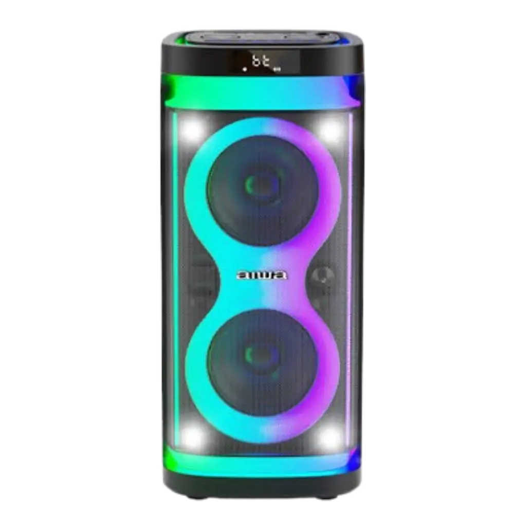 SISTEMA DE AUDIO AIWA AWPOH4D TIPO TORRE 60W RMS | LUCES LED MULTICOLOR