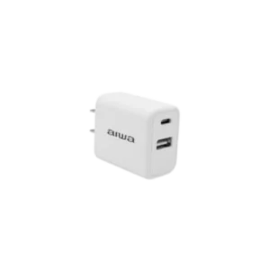 CARGADOR DE PARED AIWA AWCC9030W DOBLE PUERTO USB-A Y USB-C 30W BLANCO