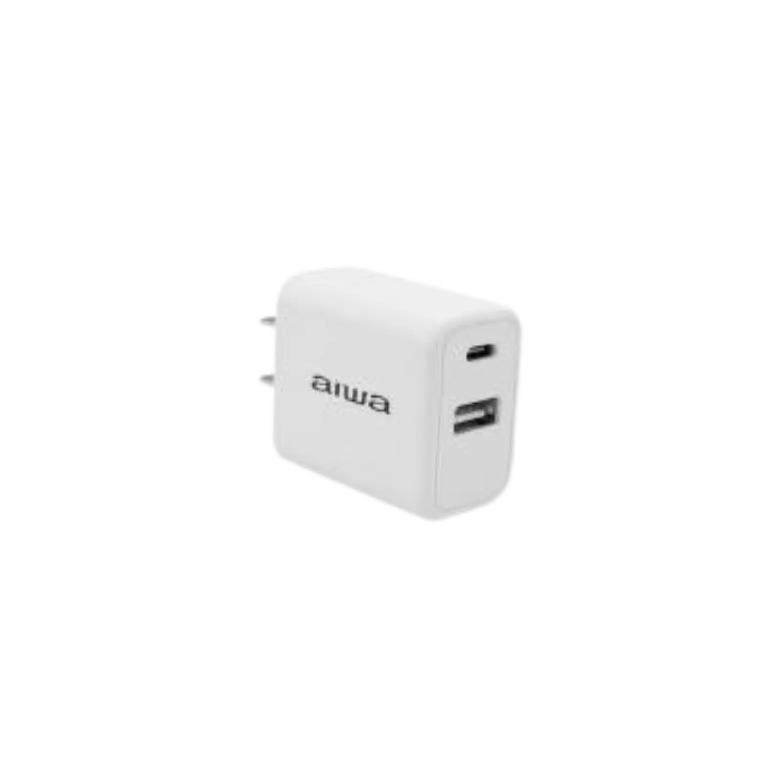 CARGADOR DE PARED AIWA AWCC9030W DOBLE PUERTO USB-A Y USB-C 30W BLANCO