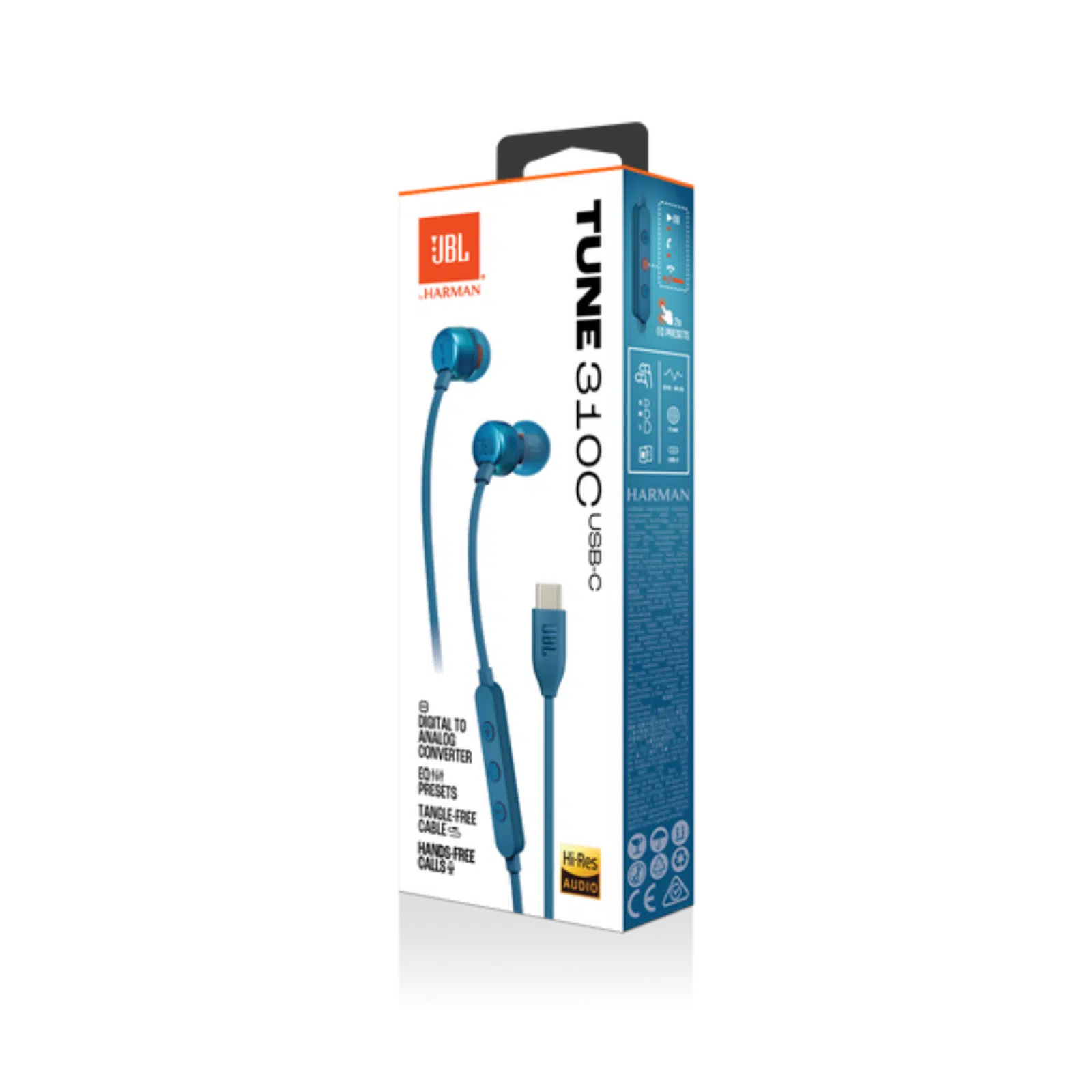 JBL HEADPHONE TUNE 310C WIRED EARBUDS USB-C