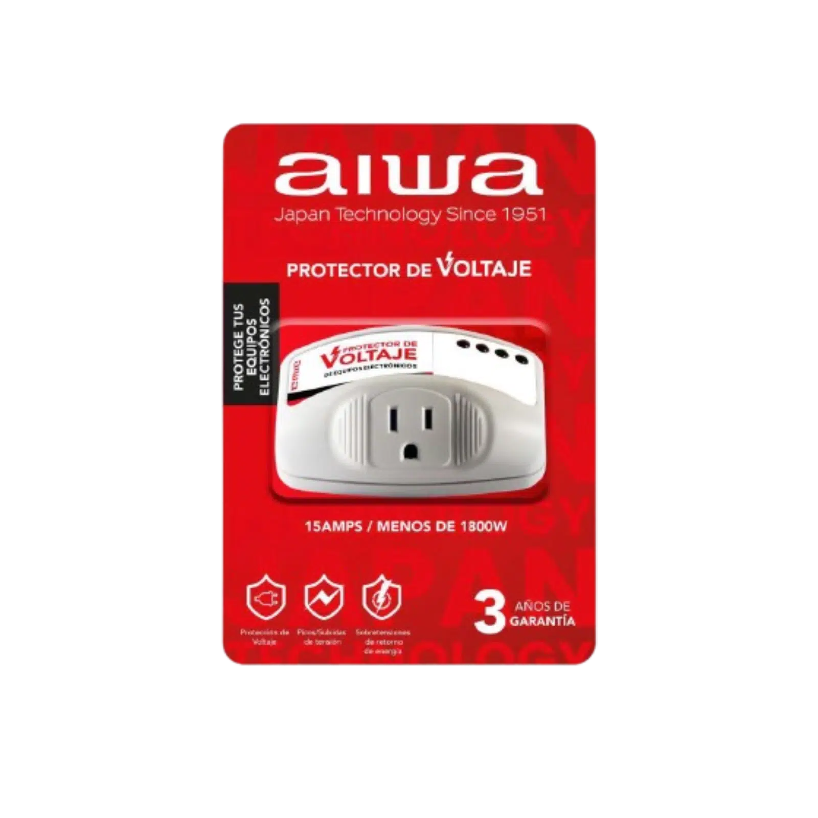 PROTECTOR DE VOLTAJE AIWA AWCRVBX11BA01 120V |15AMPS